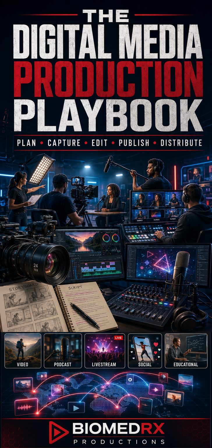 The Digital Media Production Playbook โ eBook cover